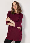 Soft Touch Batwing Top, Burgundy, large