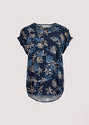 Seashell Turn Up Tee, Navy, large
