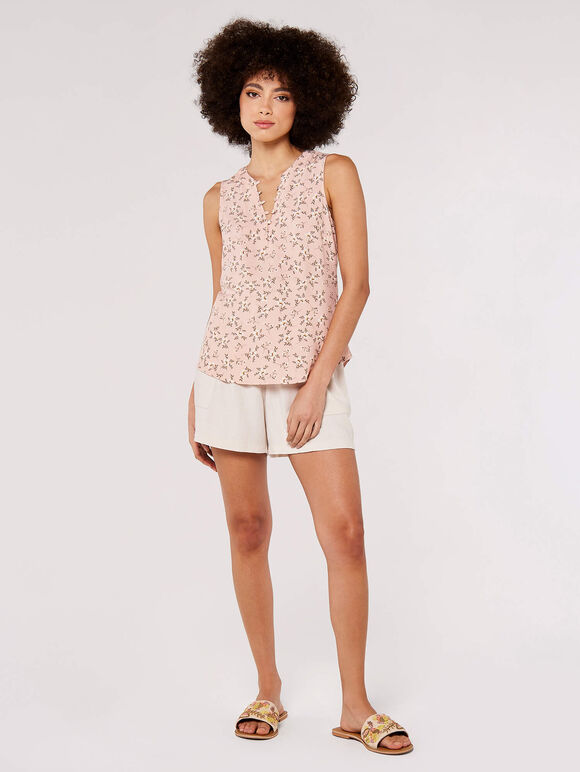 Orchid Open Neck Top, Pink, large