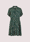 Cheetah Print Mini Dress, Green, large