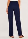 Ribbed Trouser with Gold Buttons, Navy, large