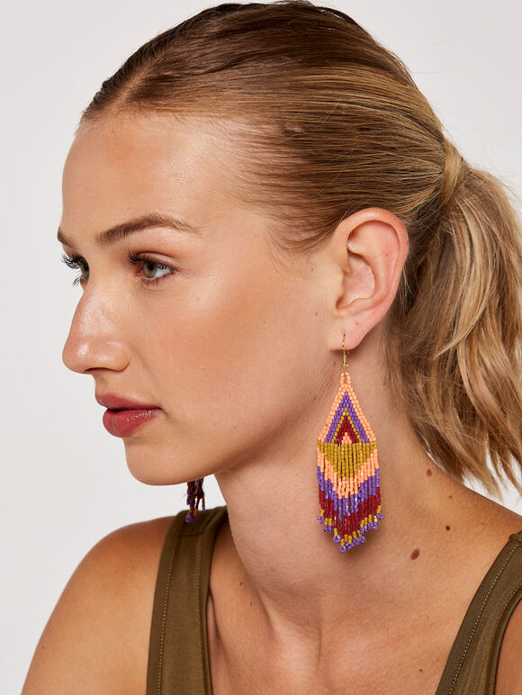 Longstring Moroccan Earrings, Assorted, large