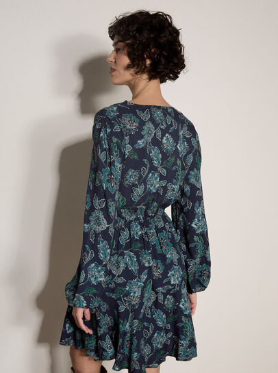 Folk Floral Mini Dress