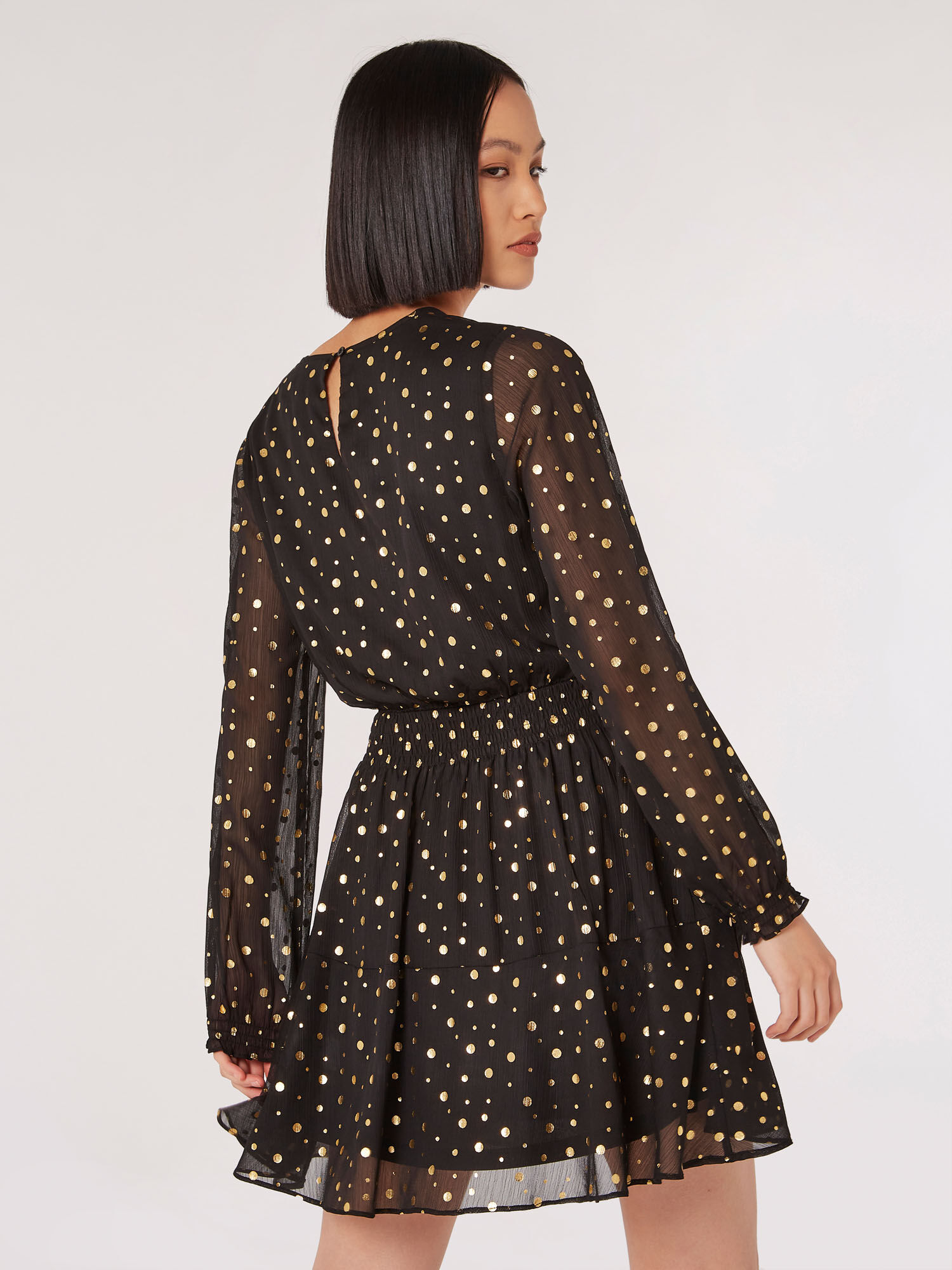 Gold spot dress cheap