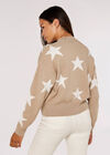 Star Cropped Jumper, Stone, large