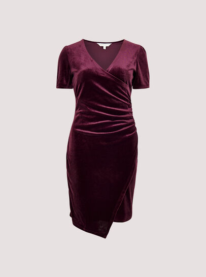 Velvet Ruched Bodycon Mini Dress