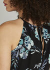 Ovacome Teal Floral Midi Dress, Teal, large