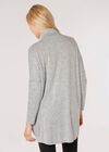Soft Touch Wrap Tunic Top , Grey, large