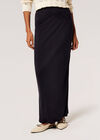 Jersey Bodycon Maxi Skirt, Black, large
