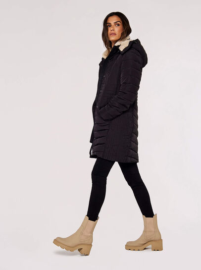 Multi-panel Puffer Coat