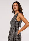 Batik Chevron Jumpsuit, Black, large