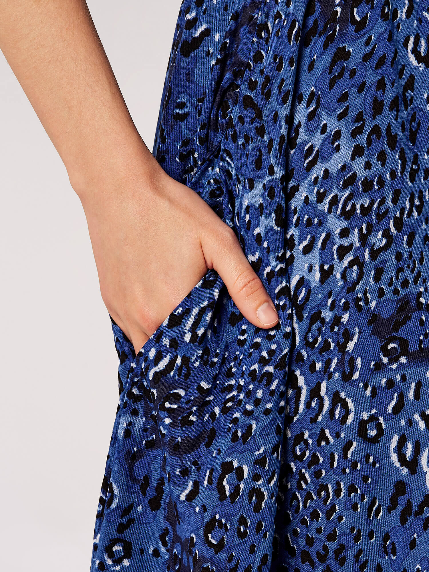 Leopard dress deals blue