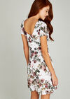 Floral  Skater Dress, Cream, large
