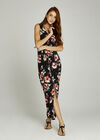 Black Watercolour Zip Front Maxi Dress, Black, large
