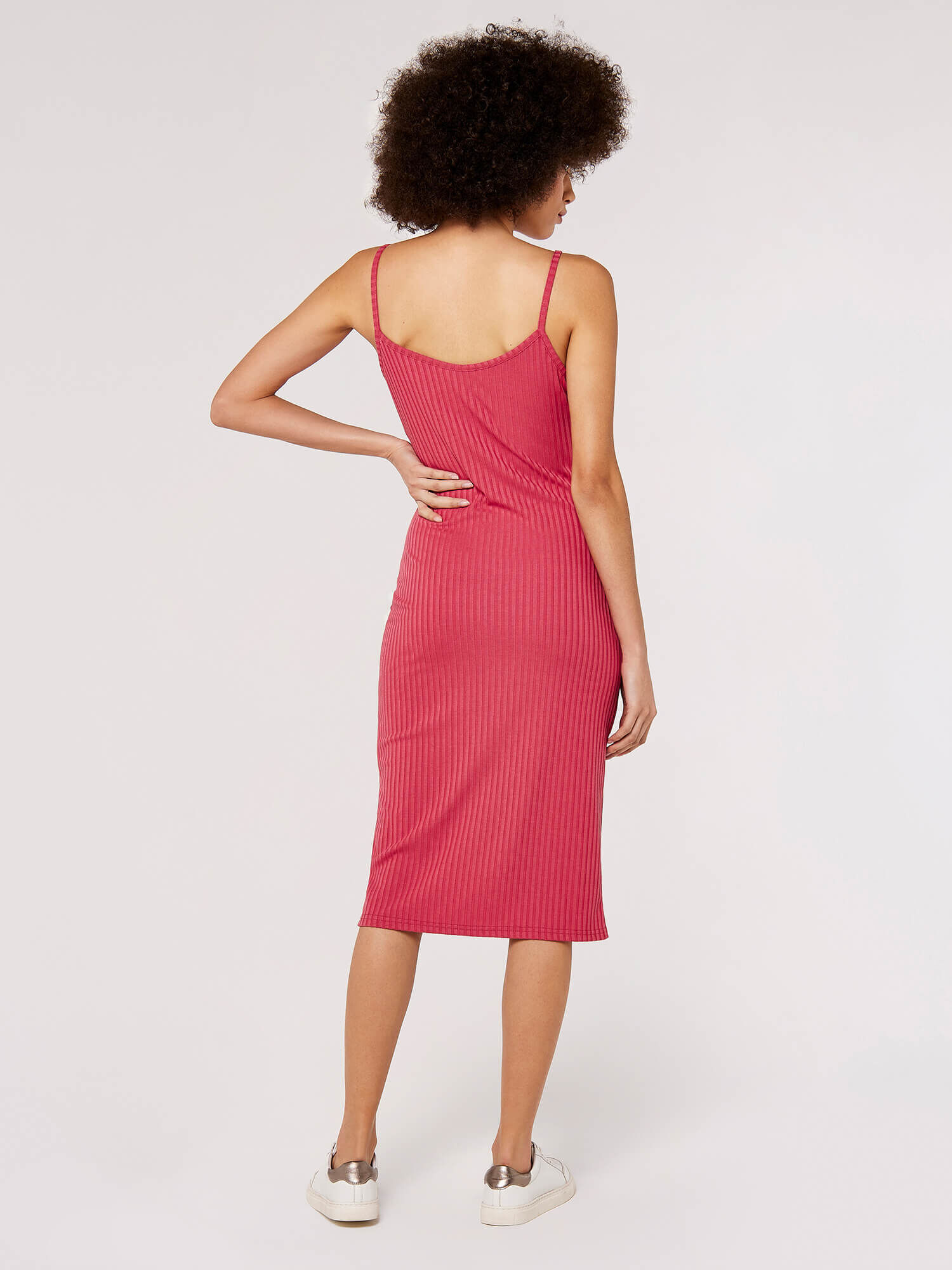 Ribbed cami midi dress store