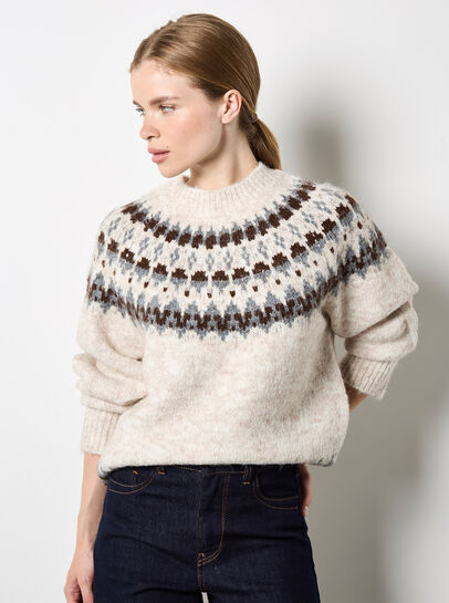 Fair Isle Fluffy Jumper
