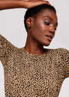 Animal Pebble Back Zip Jumper, Stone, large