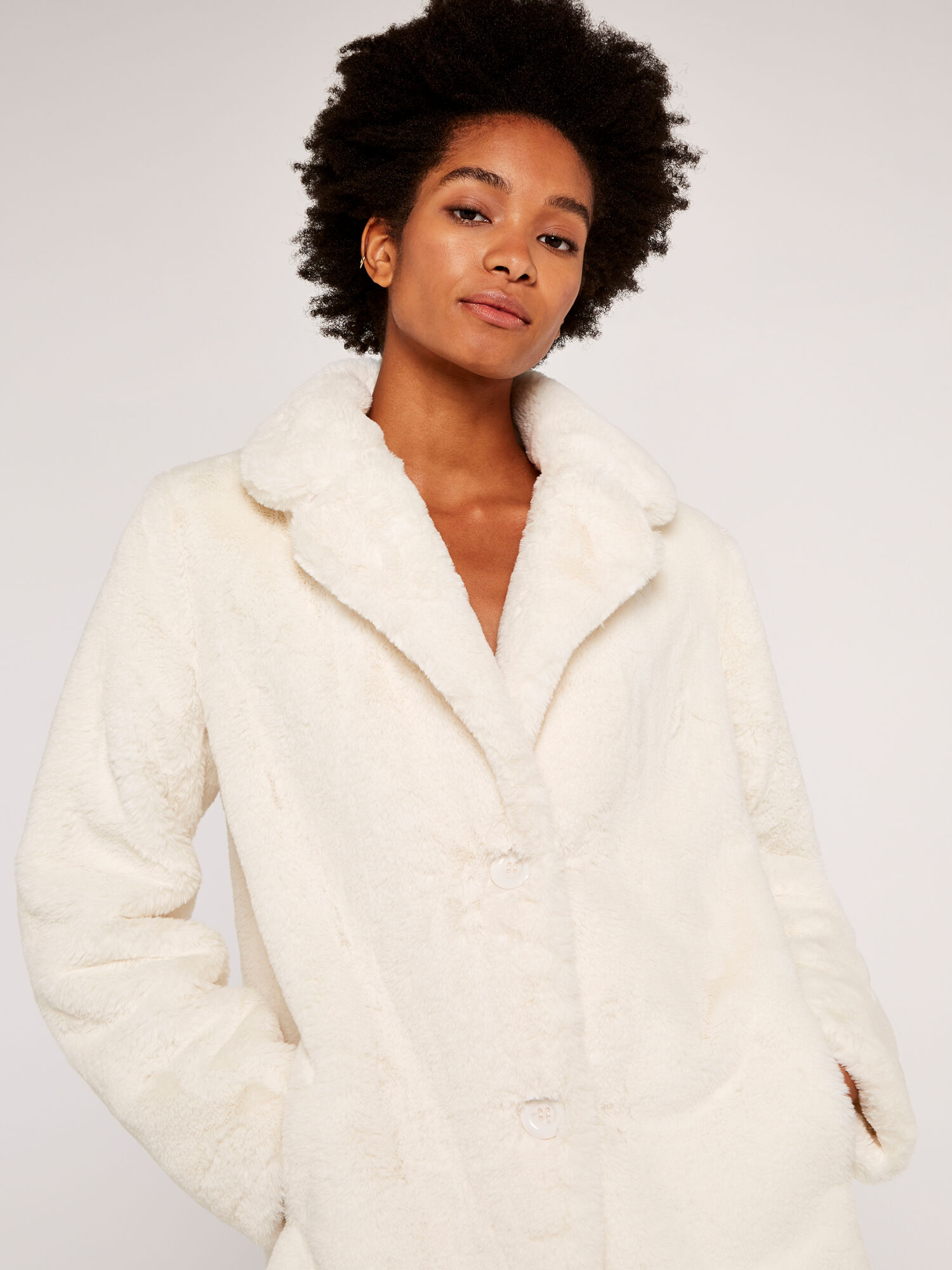 Soft fur jacket deals