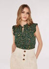Floral Forest Top, Green, large