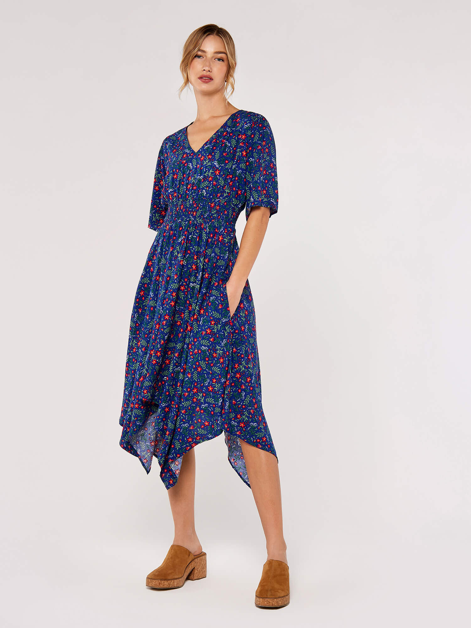 Midi hanky hem dress 2025
