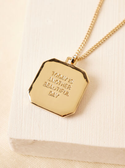 Mantra Positivity Necklace