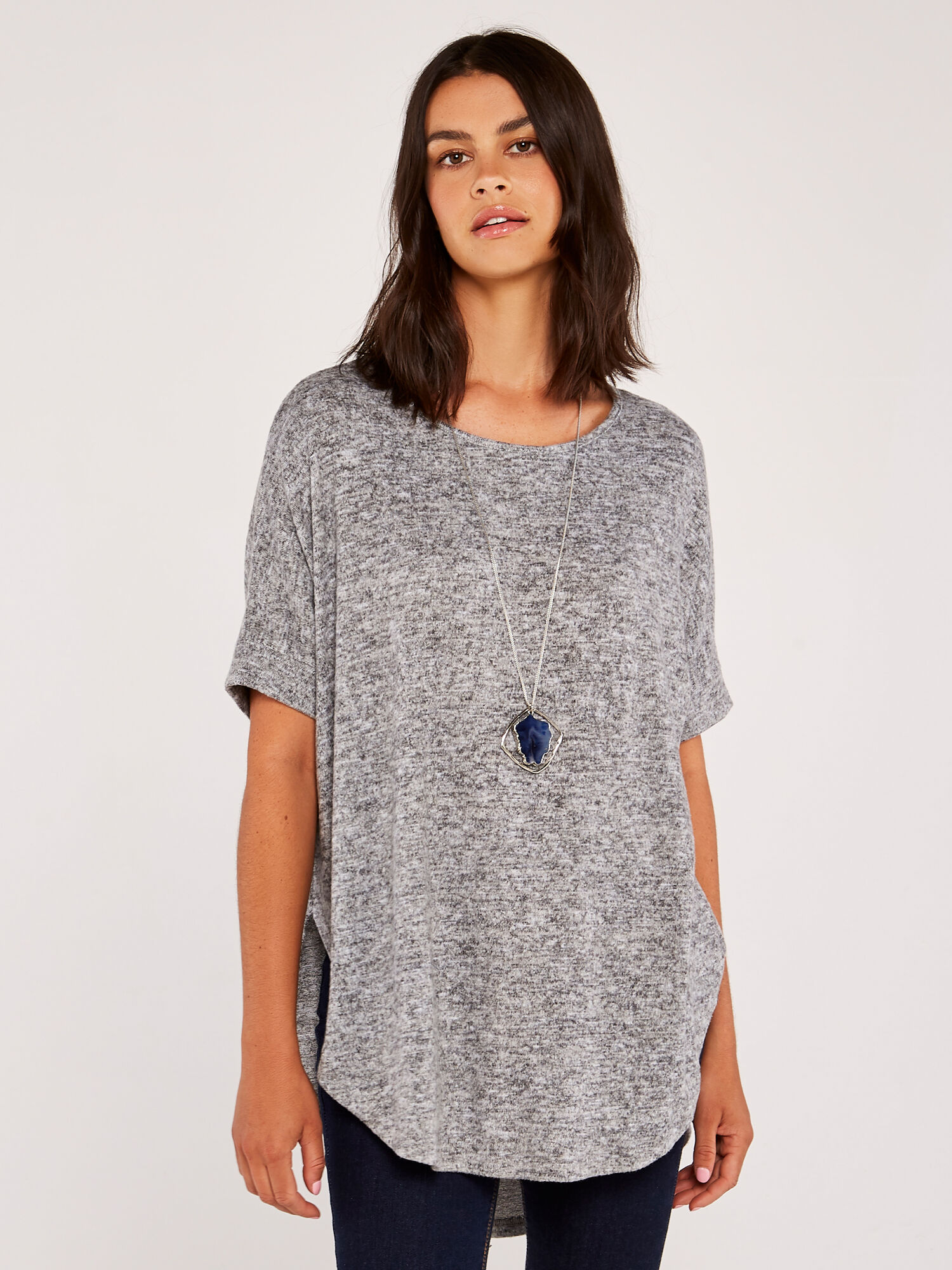 Short Sleeve Drop Shoulder Top | Apricot Clothing
