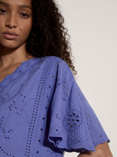 Embroidered Cotton Top