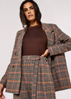 Heritage Warm Check Blazer, Brown, large