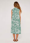 Leaf High-Low Dress, Green, large