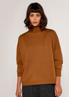 Turtle Neck Jumper, Rust, large