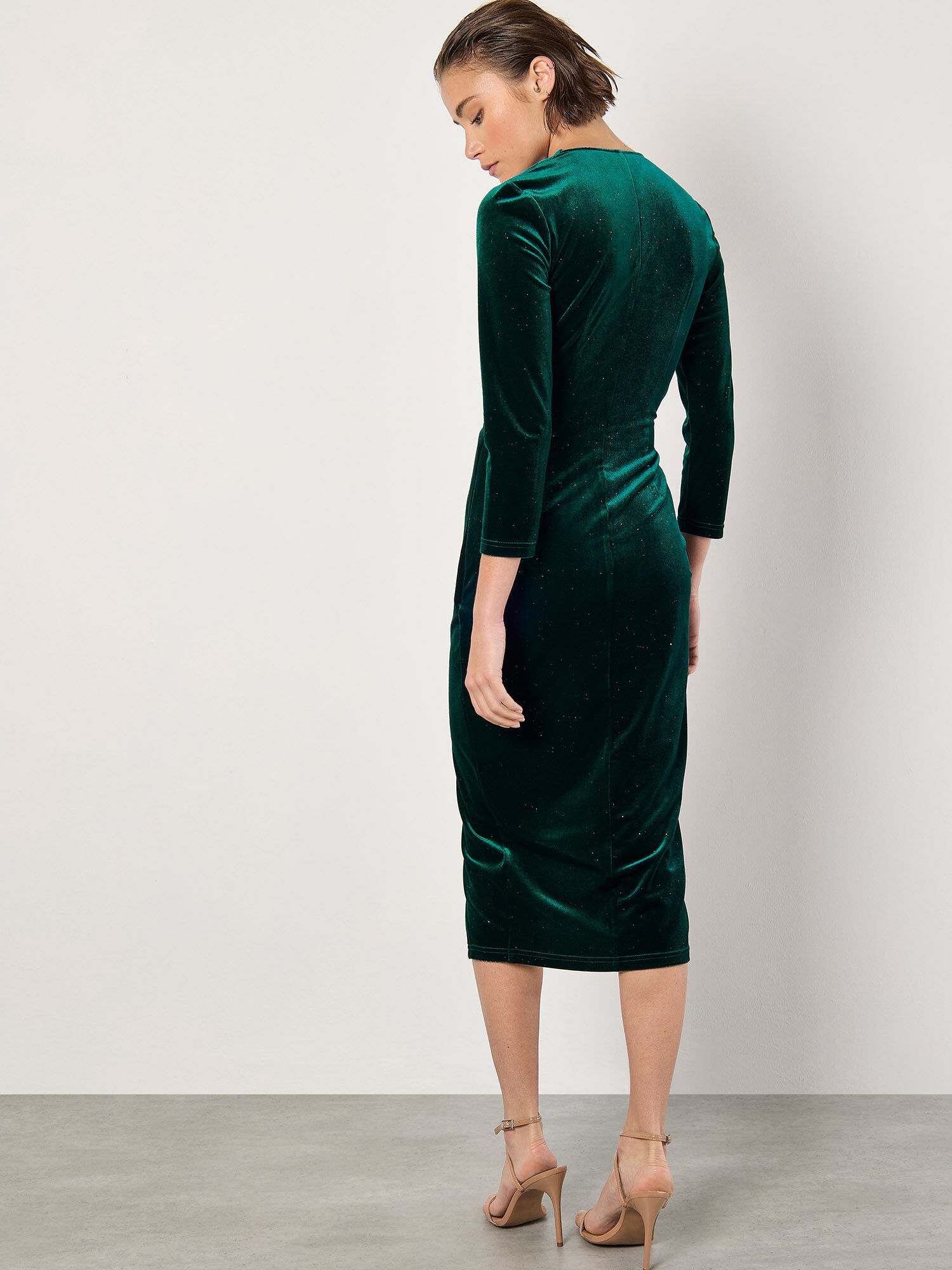 Glitter midi dress cheap
