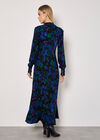 Floral Midaxi Dress, Blue, large