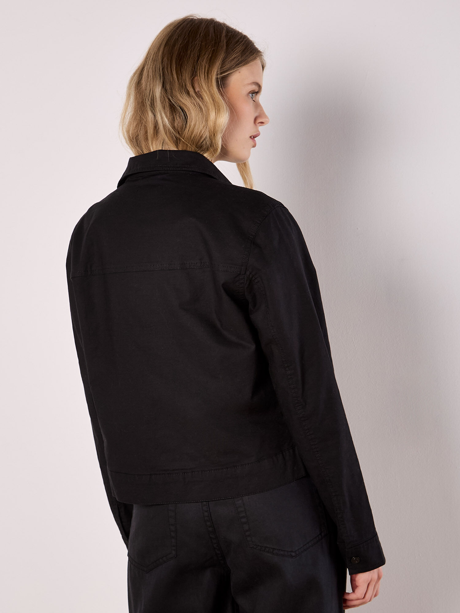 【関税＆送料込み】ChloAC Button-Front Cotton Jacket Cotton Cargo Jacket | Apricot Clothing