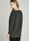 Ribbed Jumper, Grey, large