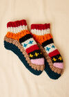 Hand Knit Multicolour Stripe Socks, Assorted, large