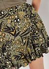 Mixed Animal Print Skort, Khaki, large