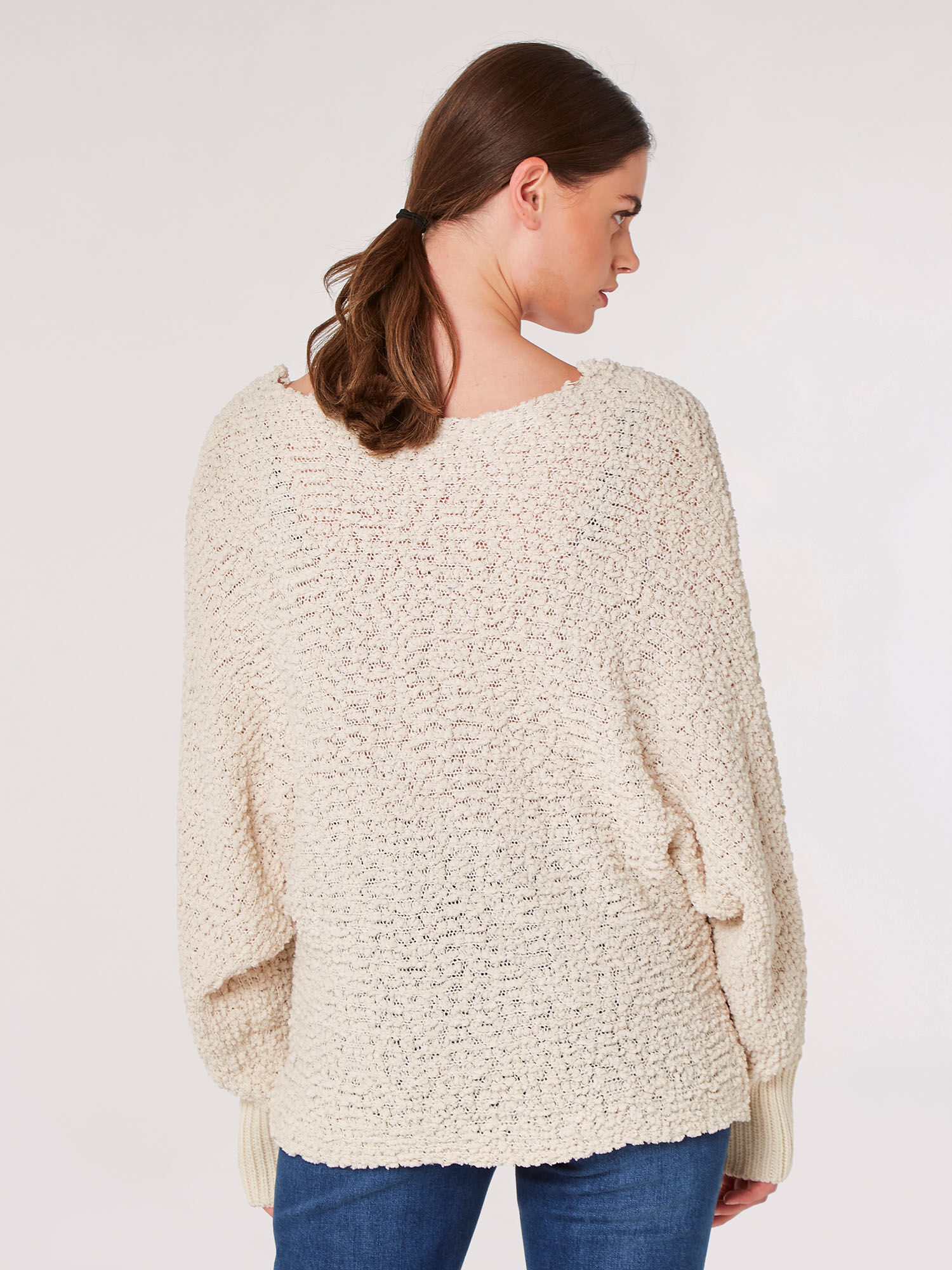 Popcorn clearance knit sweater