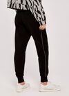 Drawstring Knitted Joggers, Black, large
