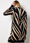 Chevron Knitted Dress, Stone, large