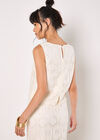 Crochet Lace Tile Shell Top, White, large