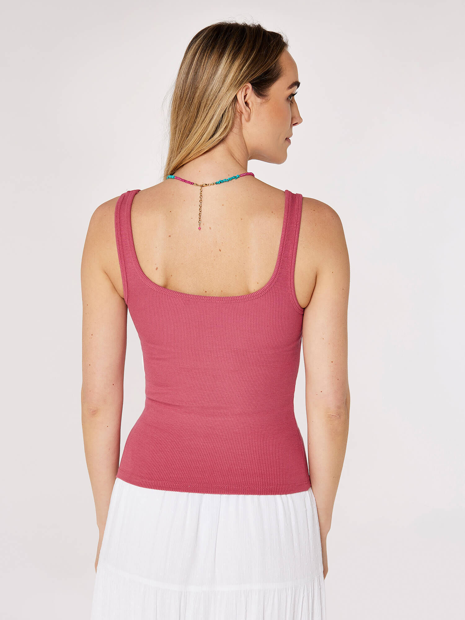 Ribbed Jersey Tank Top | Apricot Clothing