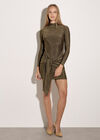Glitter Mini Dress, Gold, large