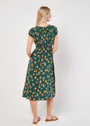Vintage Rose Milkmaid Midi Dress, Green, large
