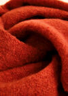 Boucle Knit Soft Scarf, Red, large