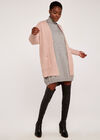 Fisherman 2 Pocket Open Cardigan, Pink, large
