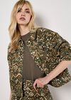 Ikat Denim Jacket, Khaki, large