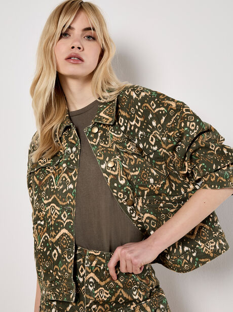 Ikat Denim Jacket