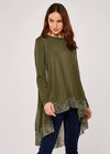 Contrast Panel Top, Khaki, large