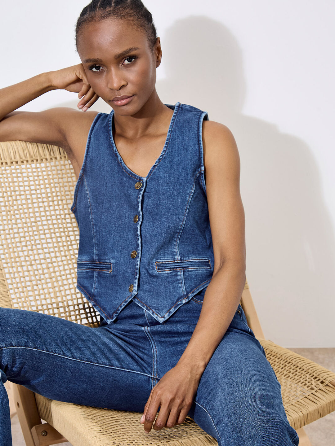 Image of Denim Waistcoat