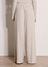 Soft-Touch Wide-Leg Trousers, Stone, large